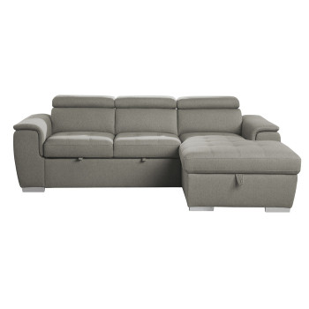 9355BR*22LRC 2-Piece Sectional with Pull-out Bed and Adjustable Headrests