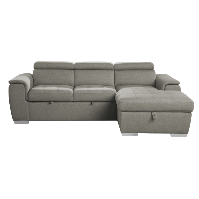 9355BR*22LRC 2-Piece Sectional with Pull-out Bed and Adjustable Headrests