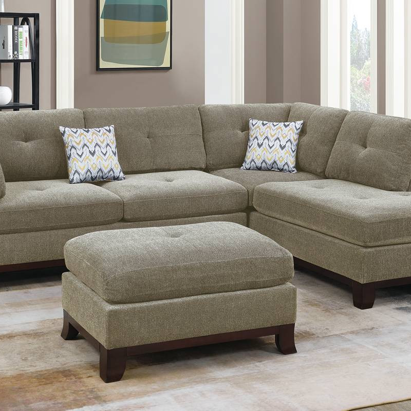 F6478 3-PC SECTIONAL W/2 ACCENT PILLOW (OTTOMAN INCLUDED)