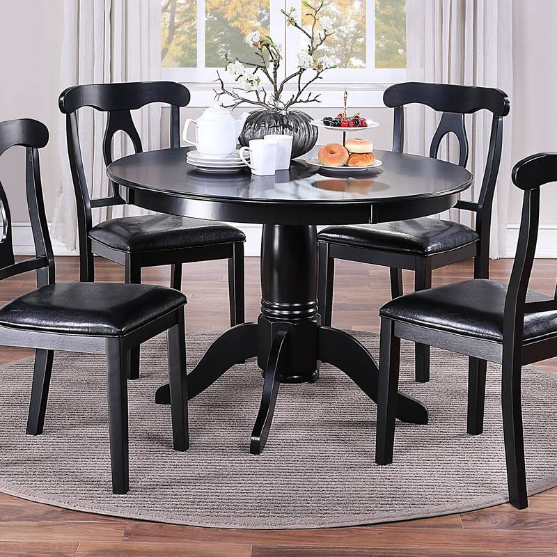 F2561 5-PC DINING SET--BLACK