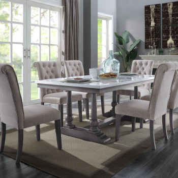 73265-7PC 7PC SETS Yabeina Dining Table + 6 Side Chairs