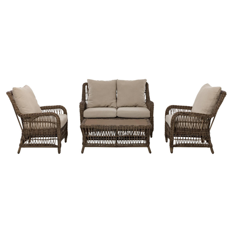 Bari 4pc Seating Set with Love Seat Glider 3yr Warranty
