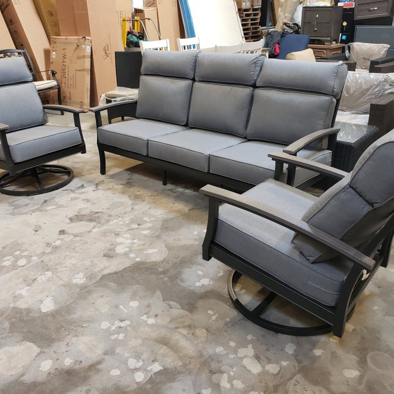 Acton 3pc Outdoor Seating Set Sunbrella Fabric