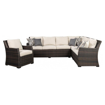 Ashley Furniture Easy Isle Sectional Sofa with Club Chair