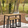 Town Wood 3pc Outdoor Counter Table Set