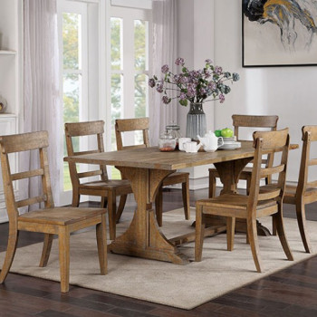CM3389NT-T-7PC 7PC SETS LEONIDAS DINING TABLE