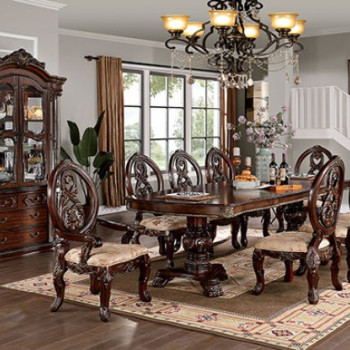 CM3145T-9PC 9PC SETS NORMANDY DINING TABLE