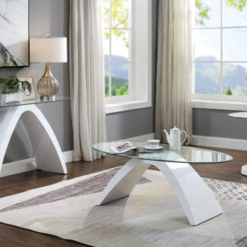 FOA4042WH-3PK NAHARA COFFEE TABLE + END TABLE + SOFA TABLE