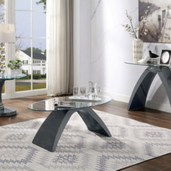 FOA4042GY-3PK NAHARA COFFEE TABLE + END TABLE + SOFA TABLE