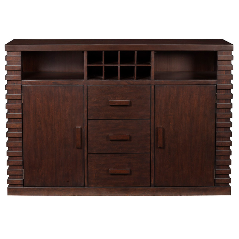 6084 Alpine Furniture 6084-06 Trulinea Sideboard Dark Espresso Finish