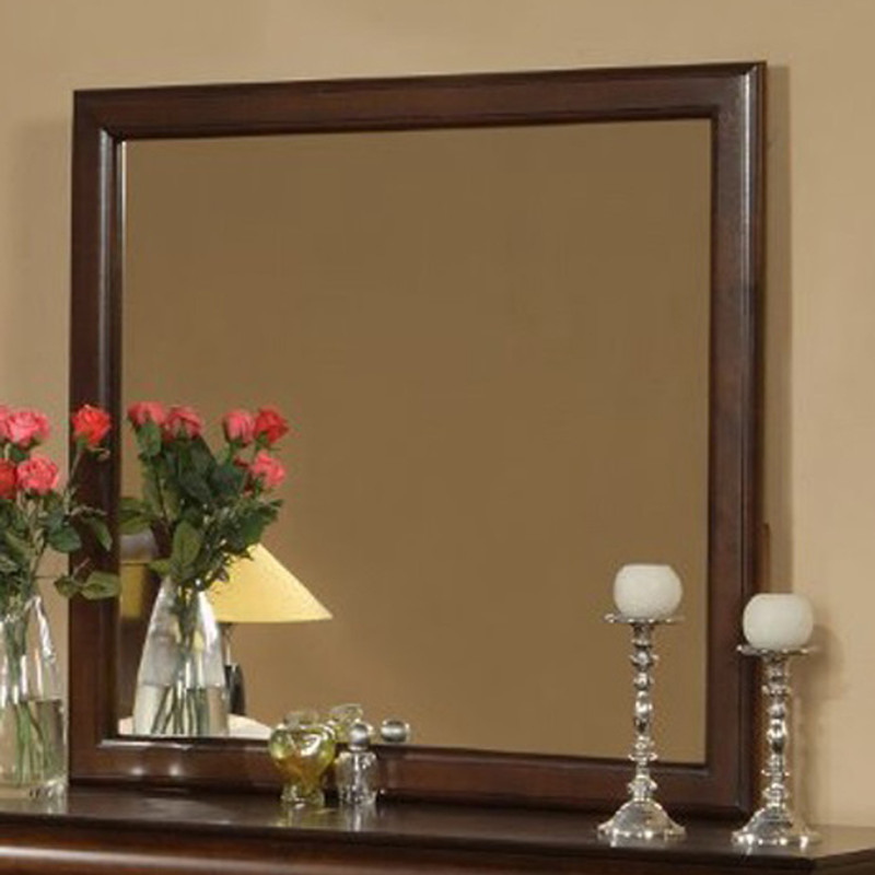 2200 Alpine Furniture 2203 West Haven Mirror Cappuccino Finish