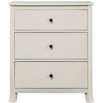 977-W Alpine Furniture 977-W-04 Baker 3 Drawer Small Chest White Finish