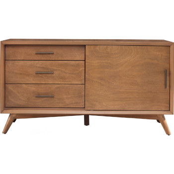 966 Alpine Furniture 966-15 Flynn 50" TV Console Acorn Brown Finish