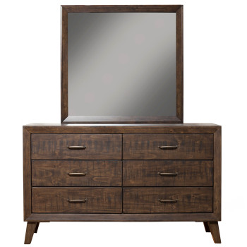 5074 Alpine Furniture 5074-06 Alcott Mirror Tobacco Finish