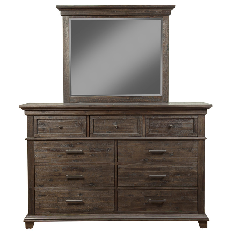 1468 Newberry Mirror in Salvaged Grey Finish