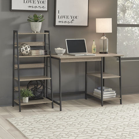Z1411838 Home Office Desk and Shelf