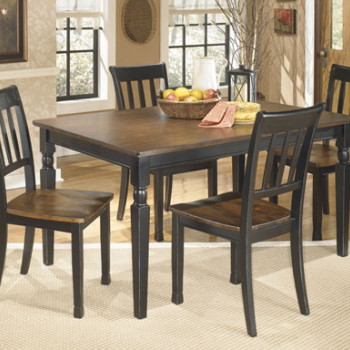 D580 Owingsville 5PC SETS Rectangular Dining Room Table + 4 Side Chairs