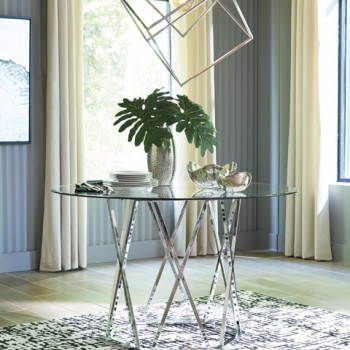 D275 Madanere Round Dining Room Table