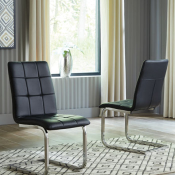 D275 Madanere Dining UPH Side Chair Black