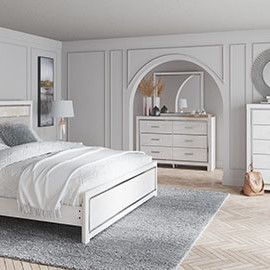 B2640 5PC SETS King Panel Bed