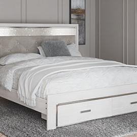 B2640 King Panel Storage Bed