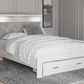 B2640 Queen Panel Storage Bed