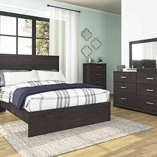 B2589 4PC SETS Queen Panel Bed