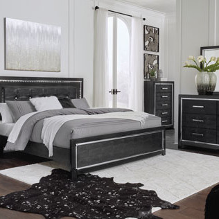 B1420 4PC SETS King Panel Bed