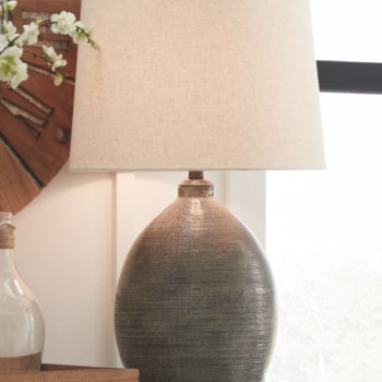 L100744 Terracotta Table Lamp