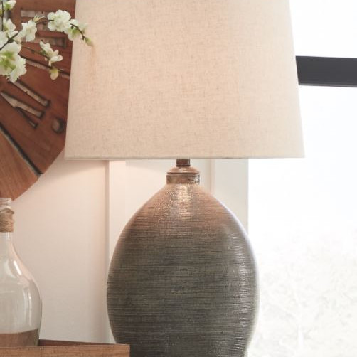 L100744 Terracotta Table Lamp