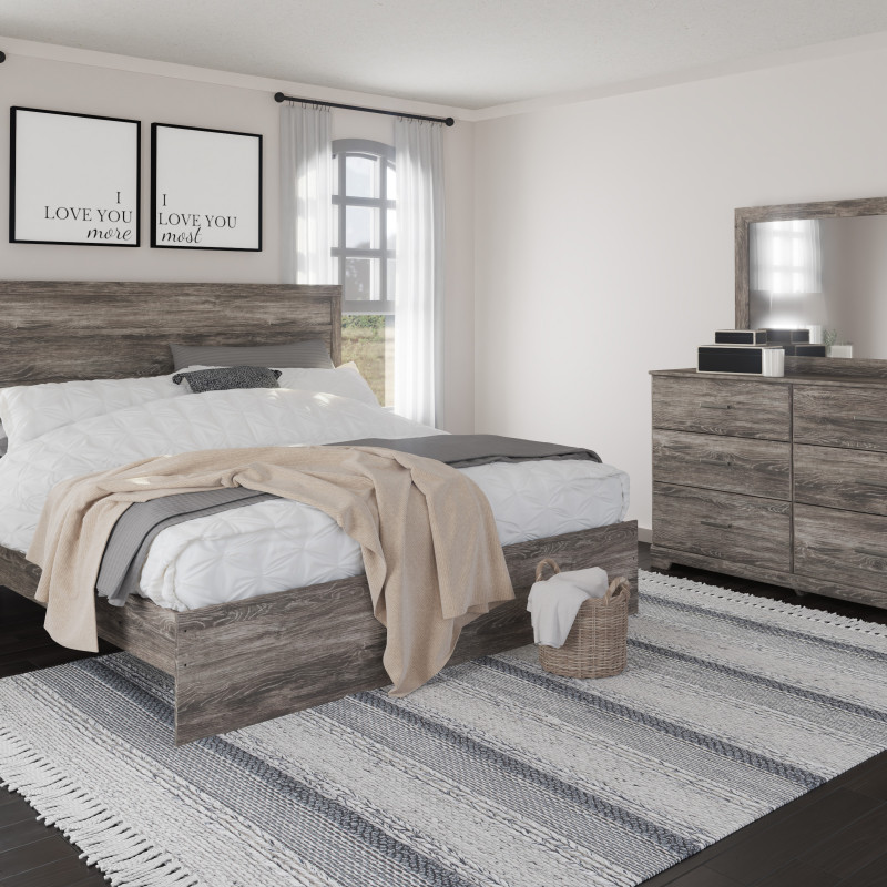 B2587-72-97-31-36-92 4PC SETS King Panel Bed