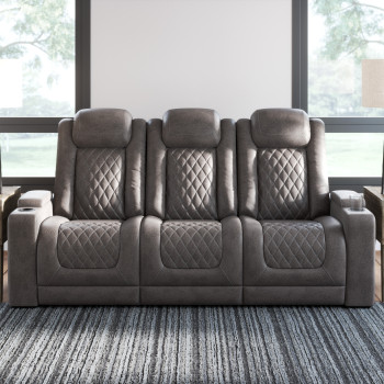 9300315 HyllMont PWR REC Sofa with ADJ Headrest