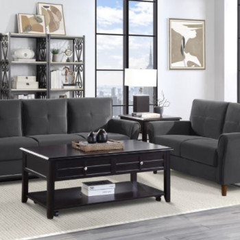 9348GRY*2 2PC SETS Sofa + Love Seat
