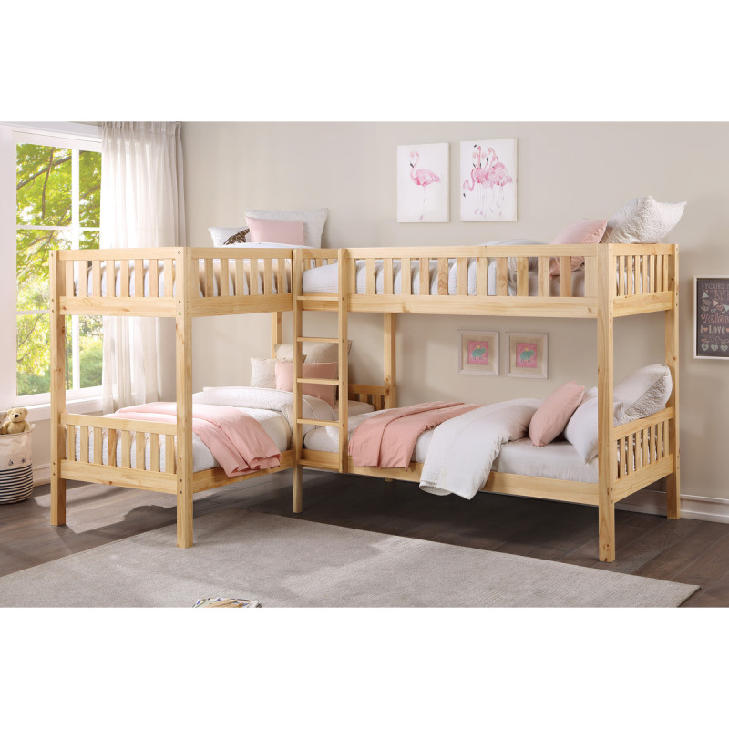 B2043CN-1* Corner Bunk Bed
