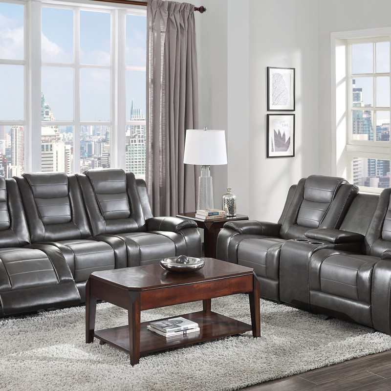 9470GY*2 2PC SETS Sofa + Love Seat