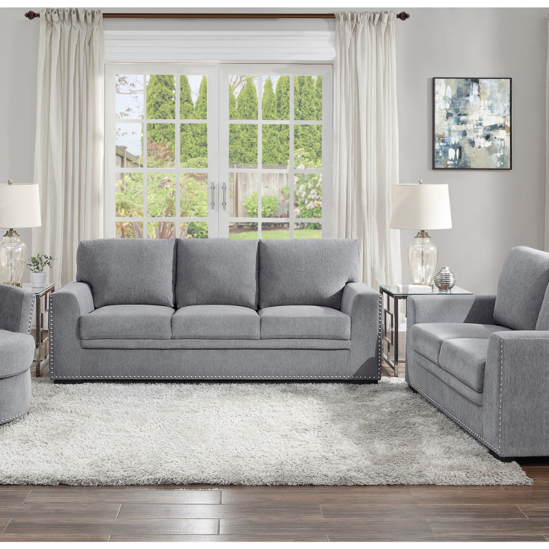 9468DG*3 3PC SETS Sofa + Love Seat + Chair