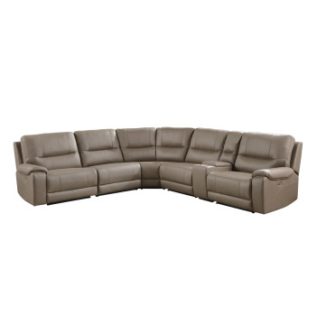 9429TP*6LRRRPWH 6-Piece Modular Power Reclining Sectional with Power Headrest