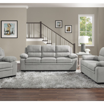 9333GY*3 3PC SETS Sofa + Love Seat + Chair