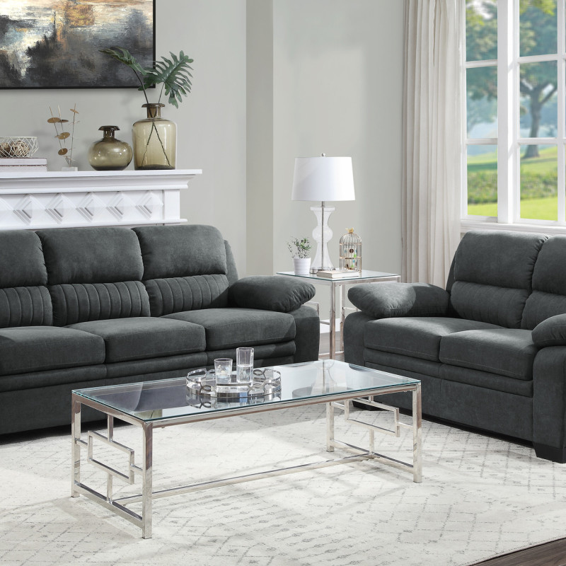 9333DG*2 2PC SETS Sofa + Love Seat