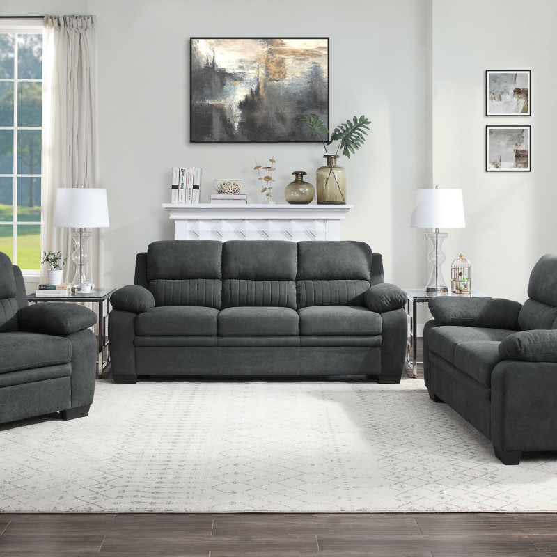 9333DG*3 3PC SETS Sofa + Love Seat + Chair