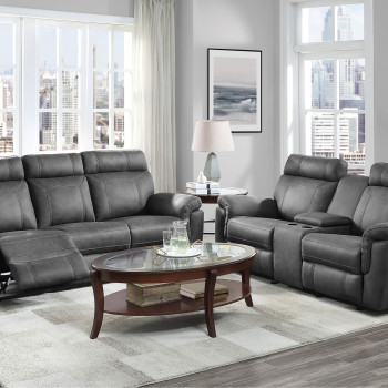 9301GRY*2 2PC SETS Sofa + Love Seat