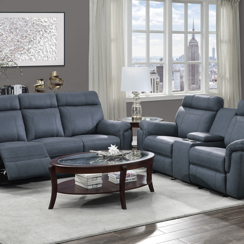 9301BUE*2 2PC SETS Sofa + Love Seat