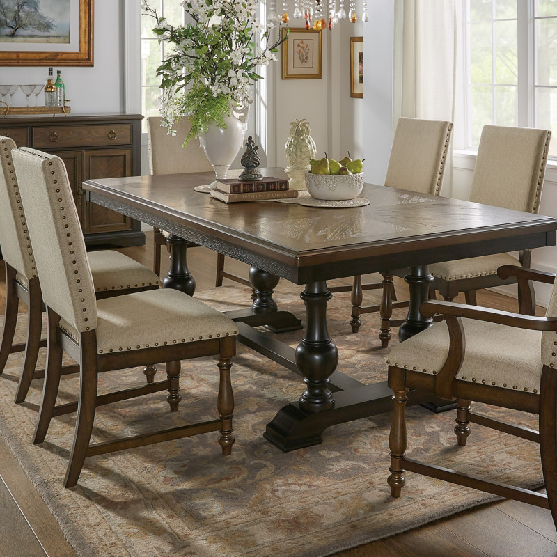 5703-104*5 5PC SETS Dining Table + 4 Side Chairs