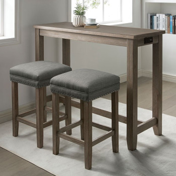 CM3474GY-PT-3PK CAERLEON 3 PC. COUNTER HT. DINING SET