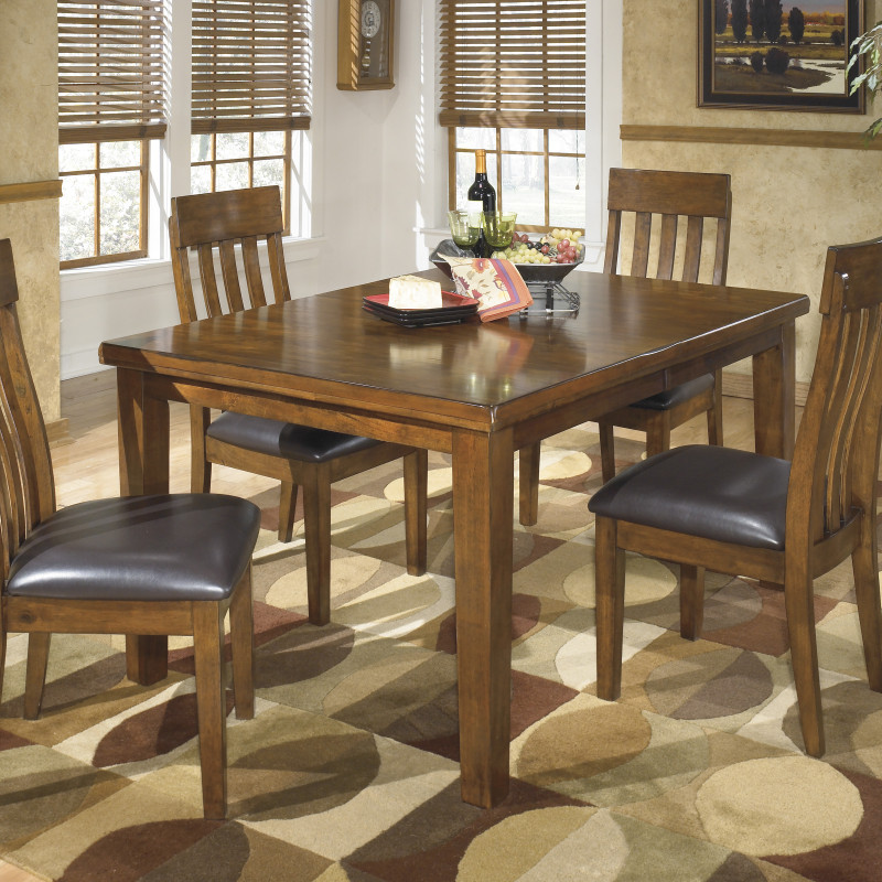 D594 5PC SETS Ralene RECT DRM Butterfly EXT Table + 4 Side Chairs