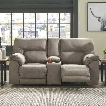 77601 Cavalcade DBL REC PWR Loveseat w/Console