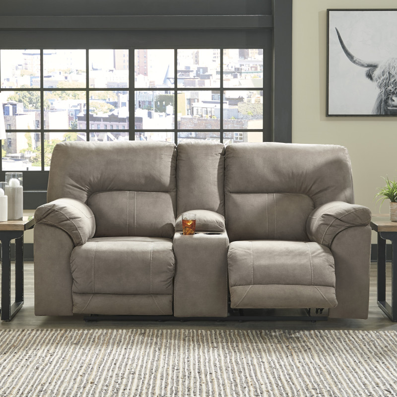 77601 Cavalcade DBL REC PWR Loveseat w/Console