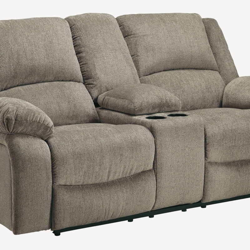 76505 Draycoll DBL REC PWR Loveseat w/Console