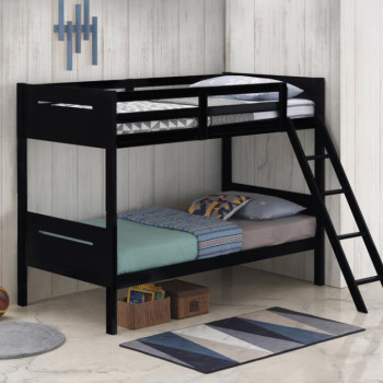 405051BLK TWIN/TWIN BUNK BED