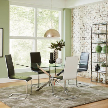 107931-S5 5PC SETS DINING TABLE + 4 SIDE CHAIRS